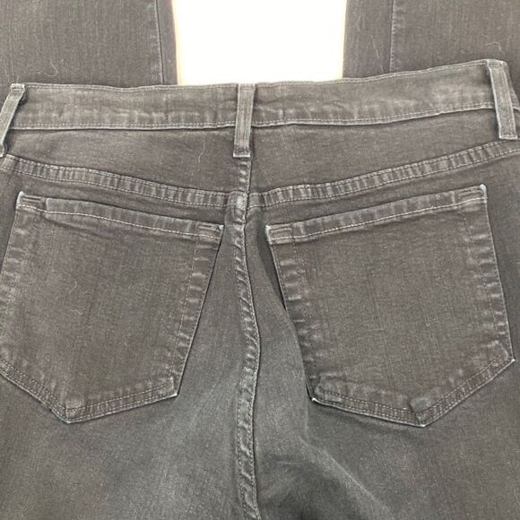 NYDJ Marilyn Straight Stretch‎ High-Rise Jeans Tummy Ab Technology Black 10P - Picture 8 of 12